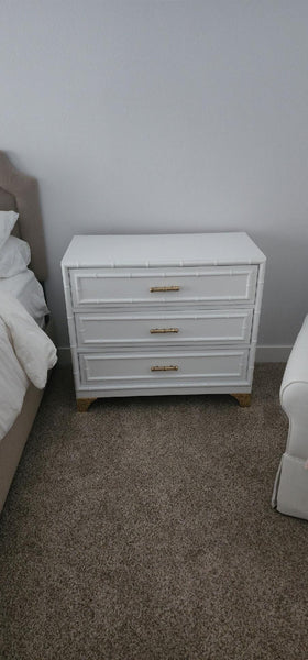 Vintage Dixie Furniture Aloha Large Nightstand/Chest Pair Available for Custom Lacquer! - Hibiscus House