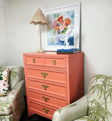 Dixie Shangrilah Tallboy Chest of Drawers - Hibiscus House