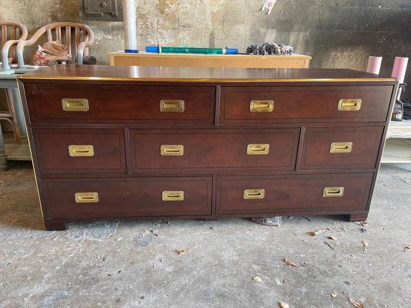 Baker Furniture Campaign Style Dresser - Hibiscus House