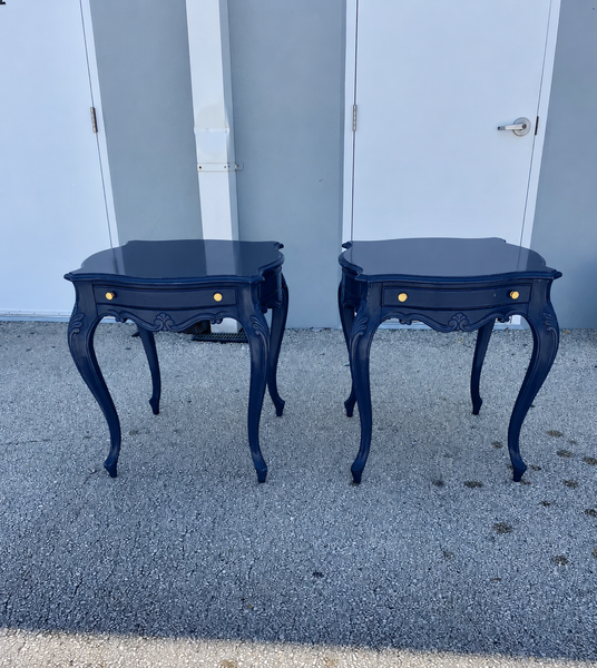 Vintage Pair of Weiman Furniture French Provincial End Tables Available for Custom Lacquer!