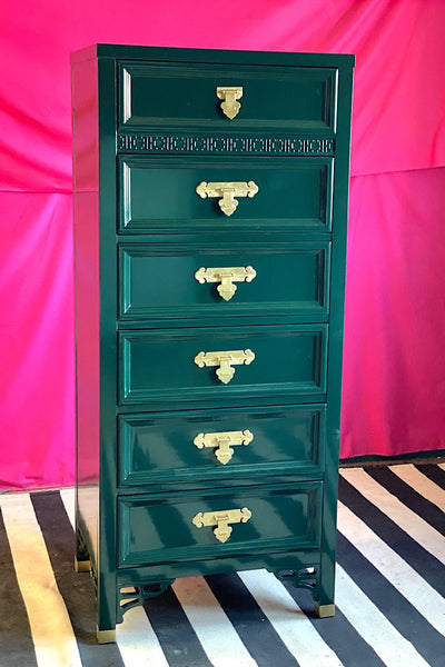 Vintage Dixie Shangri La Collection Lingerie Chest Available for Custom Lacquer! - Hibiscus House
