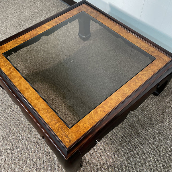 Vintage Gordon's Fine Furniture Ming Style Square Coffee Table Available for Custom Lacquer!