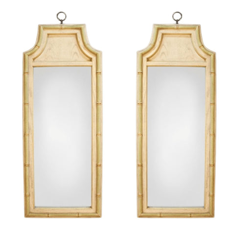 Vintage Stanley Furniture Narrow Mirror Pair Available for Custom Lacquer! - Hibiscus House