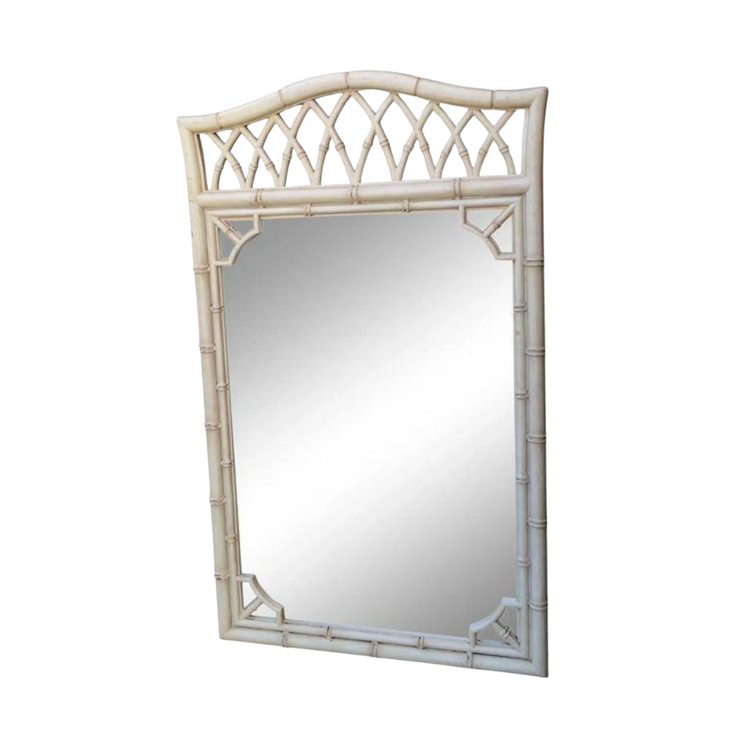 Vintage Thomasville Allegro Faux Bamboo Mirror Available for Custom Lacquer!