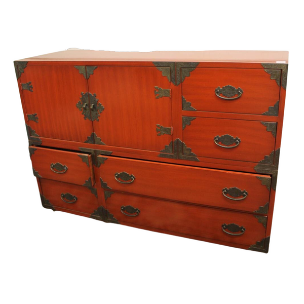 Vintage Thomasville Furniture Huntley Collection Oversized Dresser with Credenza Style Door Available for Custom Lacquer