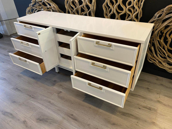 1960’s Merton Gershun for American of Martinsville Walnut Credenza Available for Lacquer - Hibiscus House