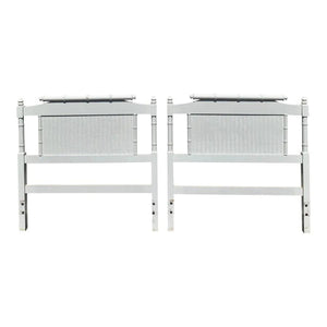 Vintage Classic Faux Bamboo Twin Headboard Pair Available for Custom Lacquer! - Hibiscus House