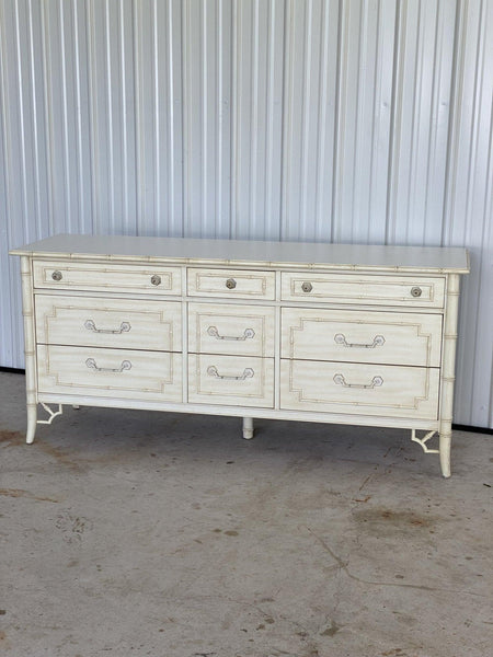 Thomasville Allegro Faux Bamboo Triple Dresser Available for Custom Lacquer - Hibiscus House