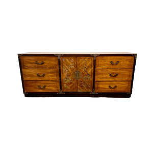 Vintage Bassett Furniture Co. Chinoiserie Credenza Available for Custom Lacquer