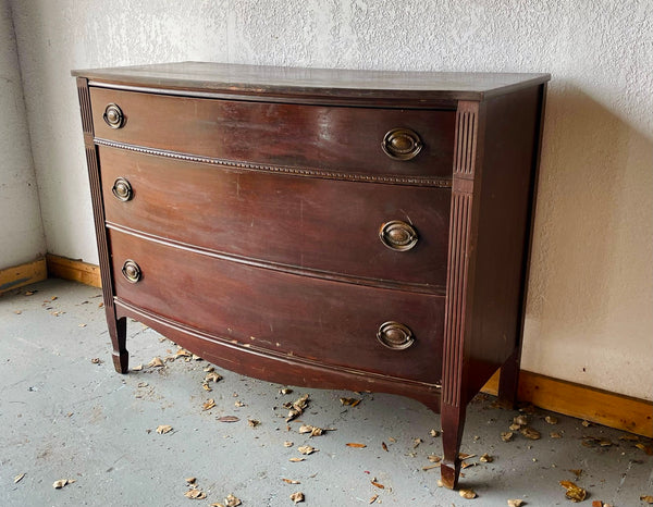 Antique Mahogany Traditional Style Chest or Dresser Available for Custom Lacquer