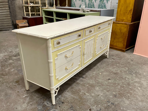 Thomasville Allegro Fretwork Faux Bamboo Dresser Available for Lacquer - Hibiscus House