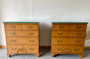Vintage Pair of Chest/ Large Nightstands Available for Custom Lacquer