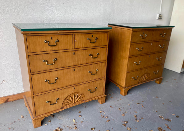 Vintage Pair of Chest/ Large Nightstands Available for Custom Lacquer