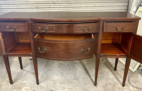 Antique Federal Style Mahogany Sideboard Available for Lacquer