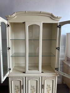 Vintage Faux Bamboo China Cabinet Available for Custom Lacquer! - Hibiscus House