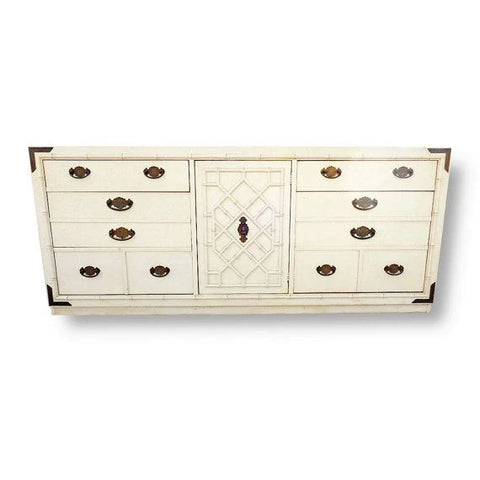 Vintage Thomasville Furniture Huntley Collection Faux Bamboo Chippendale Dresser/Credenza Available for Lacquer!