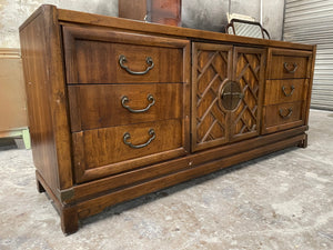 Antique Wooden Criss Cross Chino Dresser Available for Lacquer - Hibiscus House