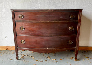 Antique Mahogany Traditional Style Chest or Dresser Available for Custom Lacquer