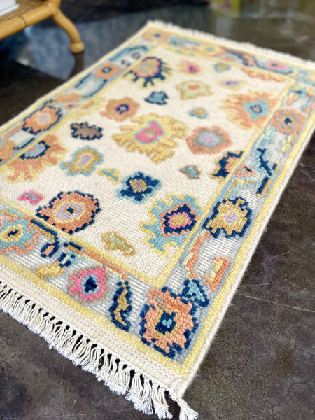 Multicolor 2’x3’ High/Low Pile Rug Available and Ready to Ship!