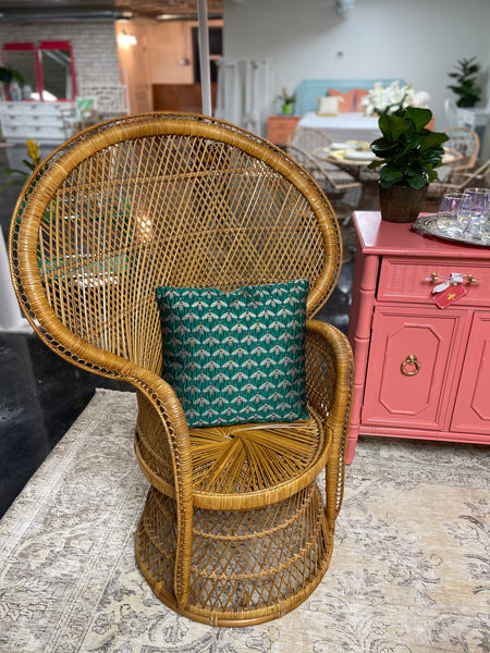 Vintage Peacock Chair - Hibiscus House