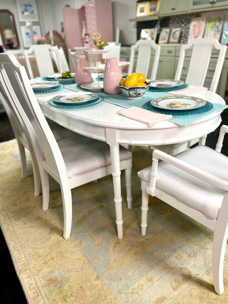 Faux Bamboo Thomasville Dining Set - Hibiscus House