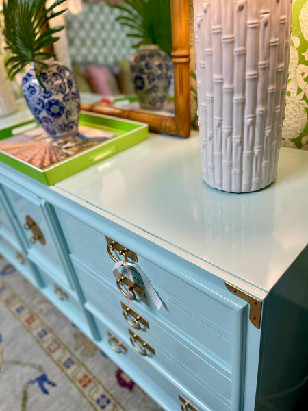 Bassett Furniture Chinoiserie Dresser Lacquered & Ready to Ship!