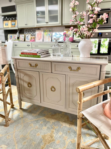 Vintage Broyhill Server Lacquered in Smokey Taupe - Hibiscus House