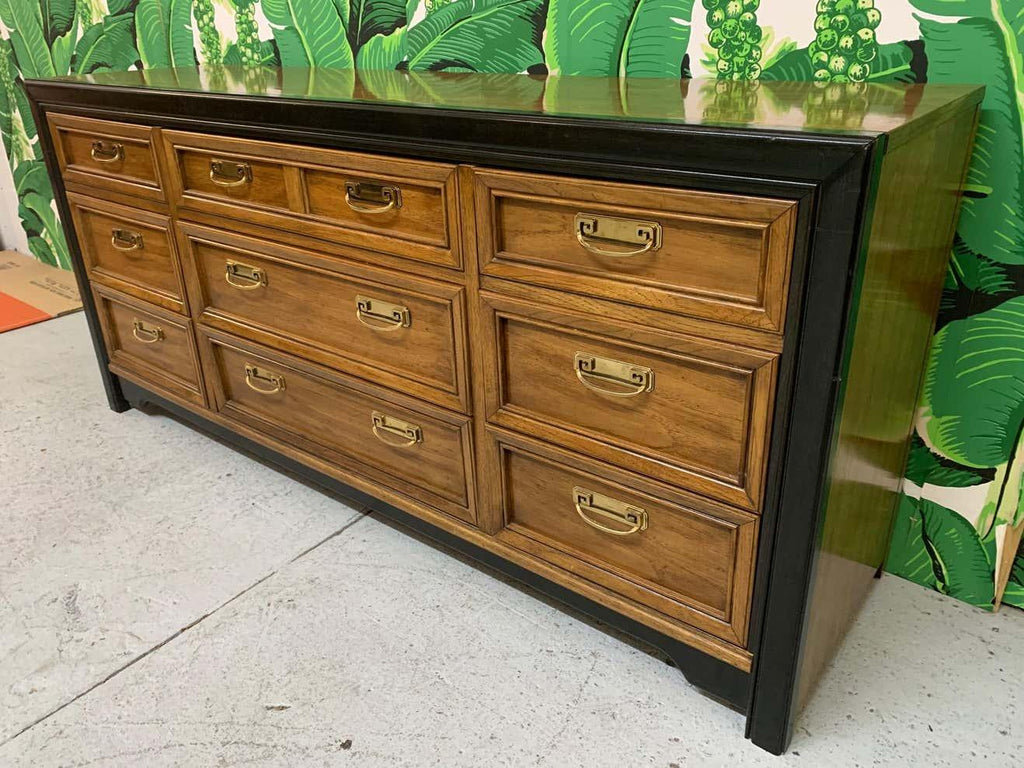 Vintage Thomasville Nine Drawer Dresser Available for Custom Lacquer Hibiscus House Vintage Thomasville Nine Drawer Dresser Available for Custom Lacquer Hibiscus House