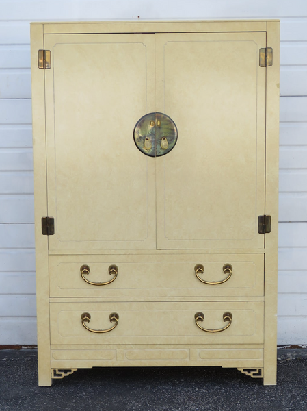 White Furniture Co. Chinoiserie Armoire Available for Custom Lacquer