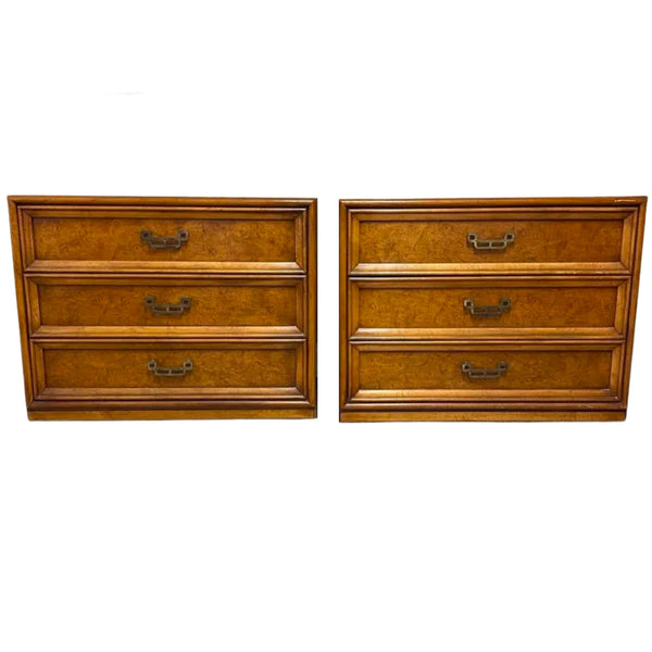 Vintage Pair of Henry Link Mandarin Collection Large Nightstands Available for Custom Lacquer
