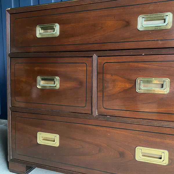 Baker Furniture Campaign Style Dresser - Hibiscus House