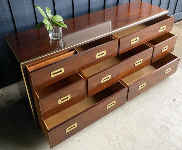 Baker Furniture Campaign Style Dresser - Hibiscus House