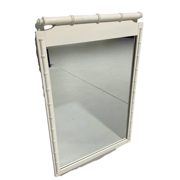 Vintage Faux Bamboo Classic Mirror Available for Lacquer