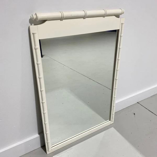 Vintage Faux Bamboo Classic Mirror Available for Lacquer