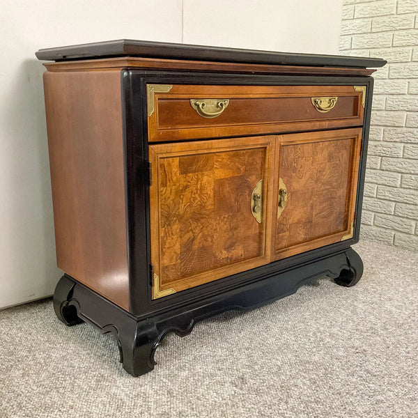 Vintage Broyhill Ming Dynasty Collection Chinoiserie Credenza Bar Available for Custom Lacquer
