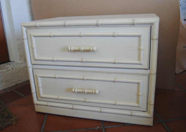 Vintage Dixie Aloha Collection Faux Bamboo Nightstands Available for Custom Lacquer