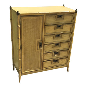 Stanley Pagoda Faux Bamboo Wardrobe Available for Lacquer - Hibiscus House