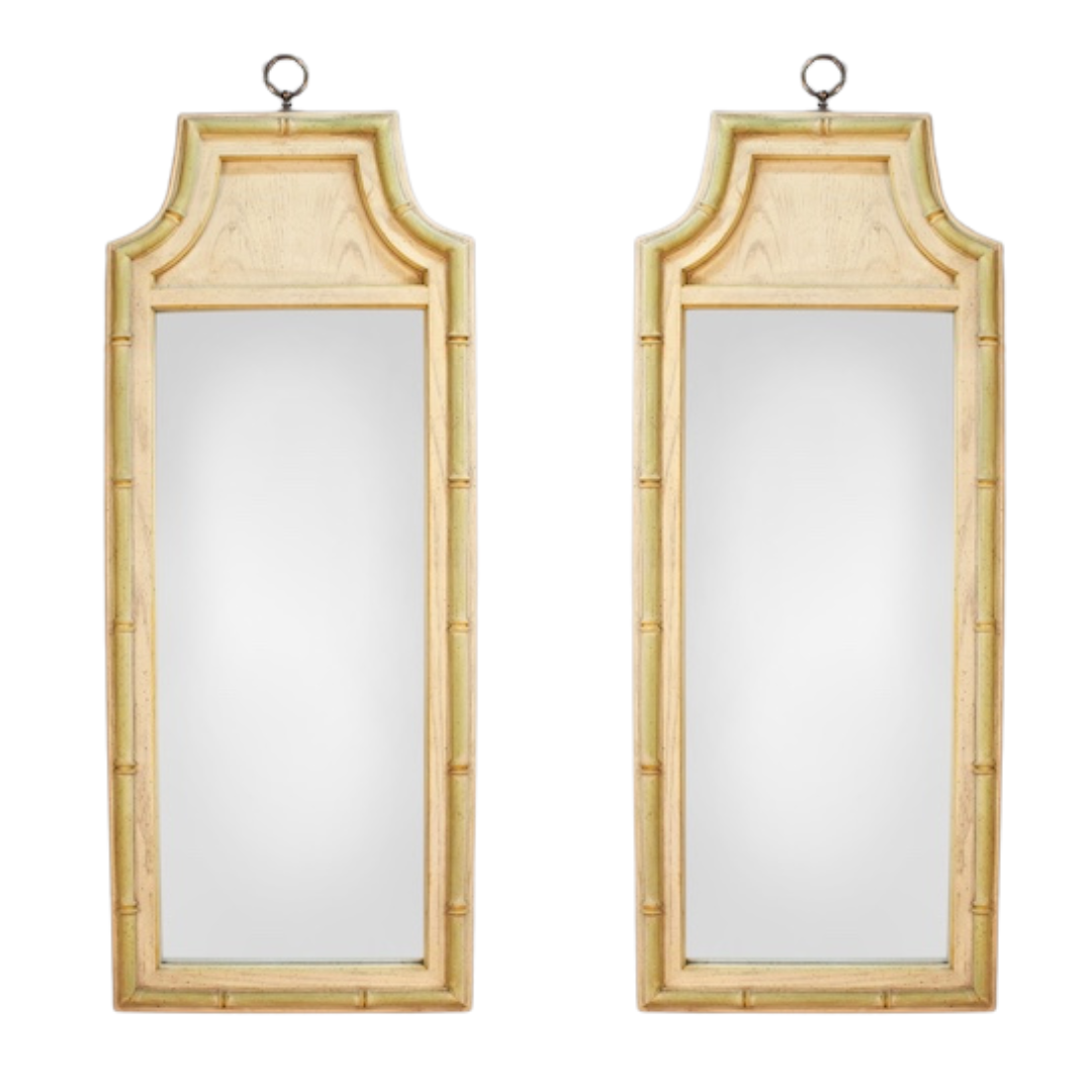 Vintage Stanley Furniture Narrow Mirror Pair Available for Custom Lacquer!