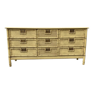 Vintage Faux Bamboo Stanley Style Dresser Available for Custom Lacquer!
