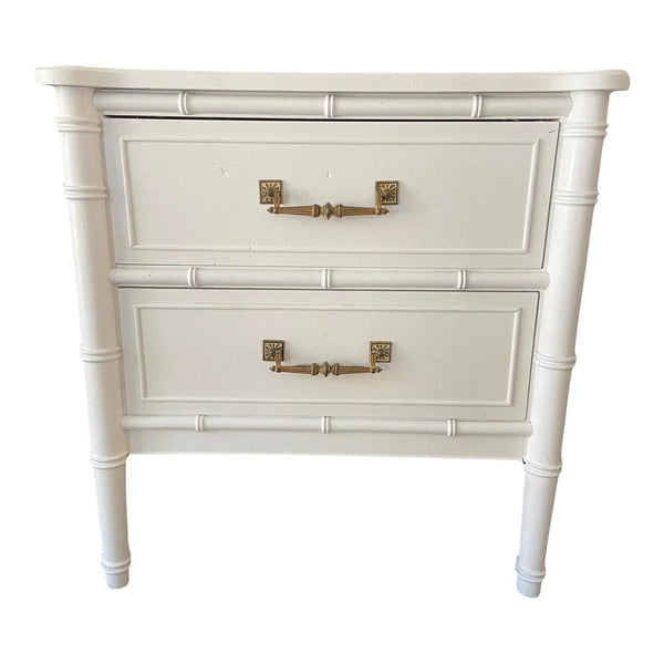 Vintage Henry Link Bali Hai Faux Bamboo Single Nightstand Available for Lacquer! - Hibiscus House