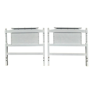 Pair of Classic Faux Bamboo Twin Headboards Available for Lacquer