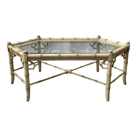 Thomasville Allegro Faux Bamboo Octagonal Coffee Table Available for Lacquer!