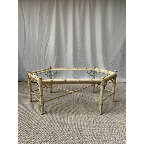Thomasville Allegro Faux Bamboo Octagonal Coffee Table Available for Lacquer!