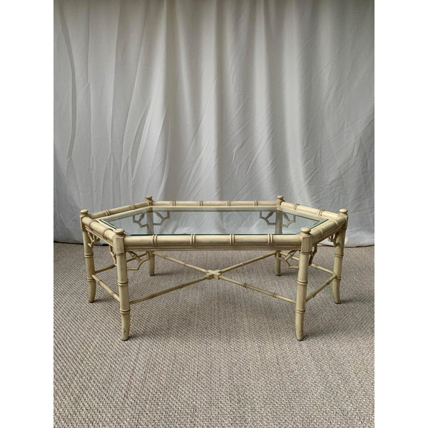 Thomasville Allegro Faux Bamboo Octagonal Coffee Table Available for Lacquer! - Hibiscus House